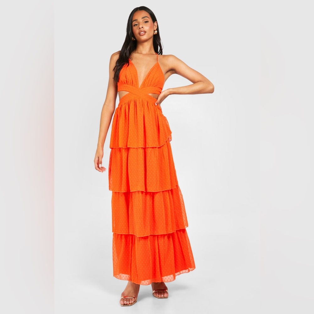 Orange Maxi Dress size 14